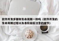 软件开发步骤和生命周期一样吗（软件开发的生命周期过程以及各阶段应注意的细节）