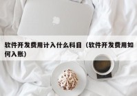 软件开发费用计入什么科目（软件开发费用如何入账）