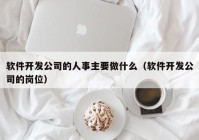 软件开发公司的人事主要做什么（软件开发公司的岗位）