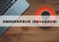 济南好的软件开发公司（济南十大软件公司）