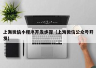 上海微信小程序开发步骤（上海微信公众号开发）