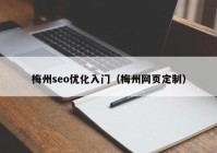 梅州seo优化入门（梅州网页定制）